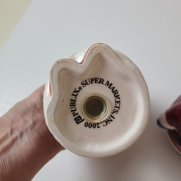 Publix Seasons Greetings 2000 Salt &Pepper Shaker Santa & Mrs Claus Christmas - Picture 7 of 13